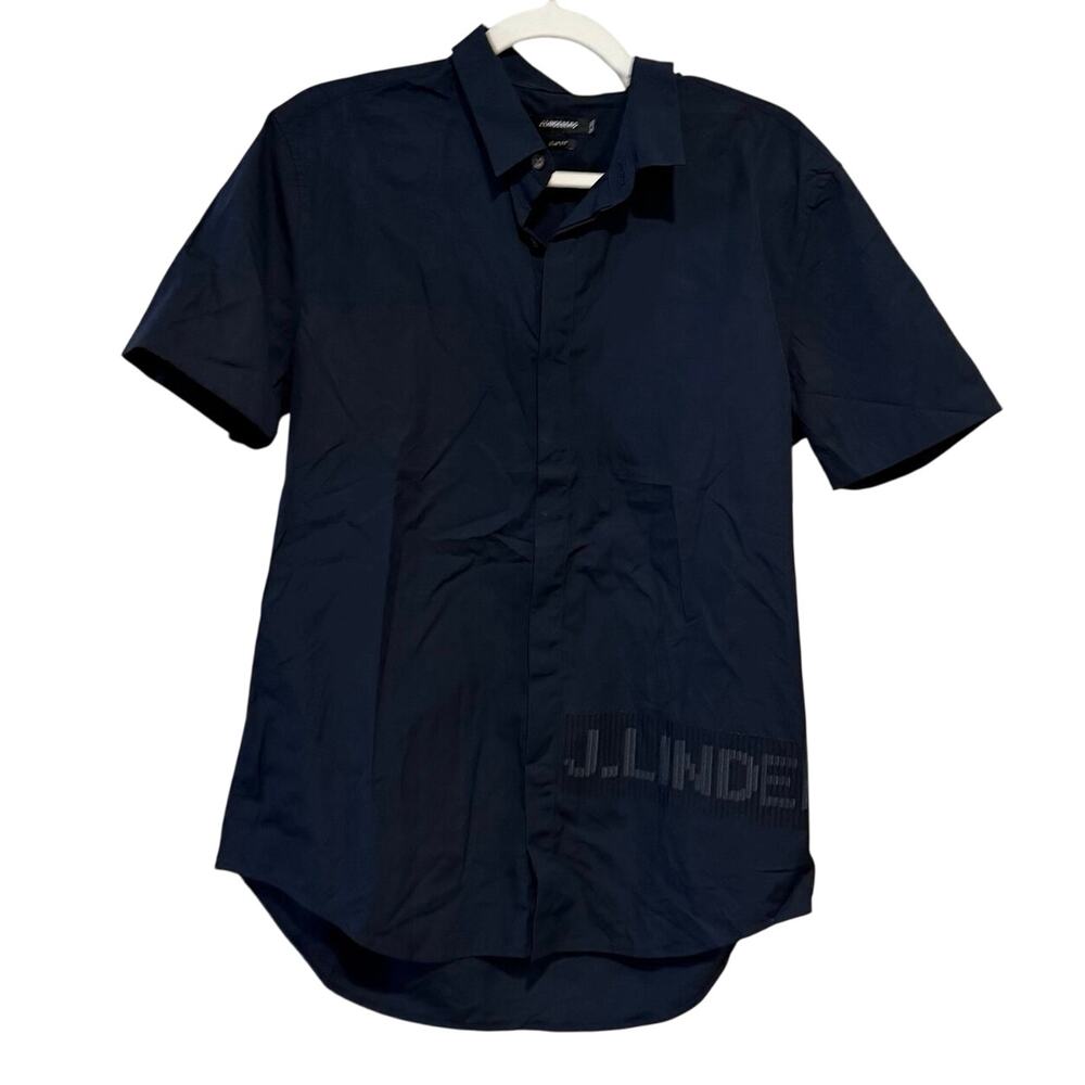 J. Lindeberg Men’s Large Illusions SS Shirt Slim Fit 180/100A
